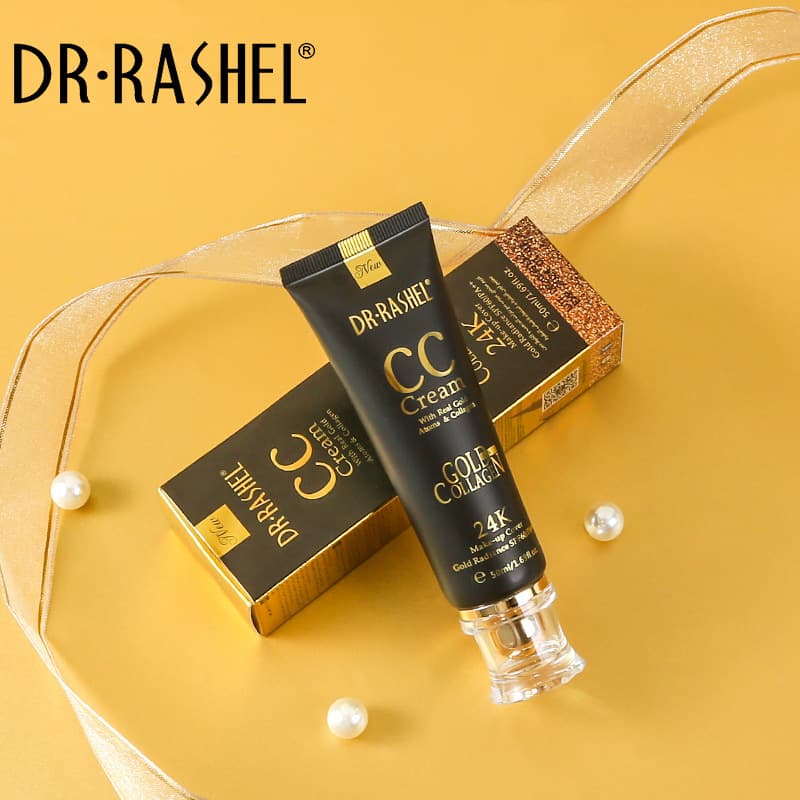 DR.RASHEL 24K Gold Concealing Primer, Natural Moisturizing Foundation Cream