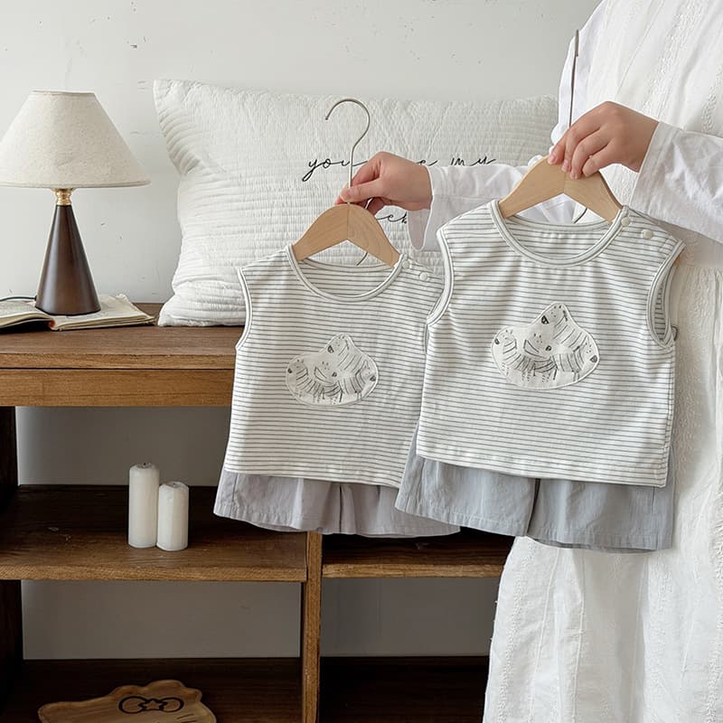 Infant Casual Clothing Summer Baby Boy Cute Two-Piece Set Newborn Fashion Korean Style Trendy Short Sleeve Shorts
