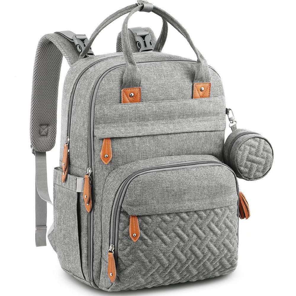 Cross-border hot-selling folding mommy bag bed bag multifunctional foldable mother and baby bag waterproof large capacity mommy backpack