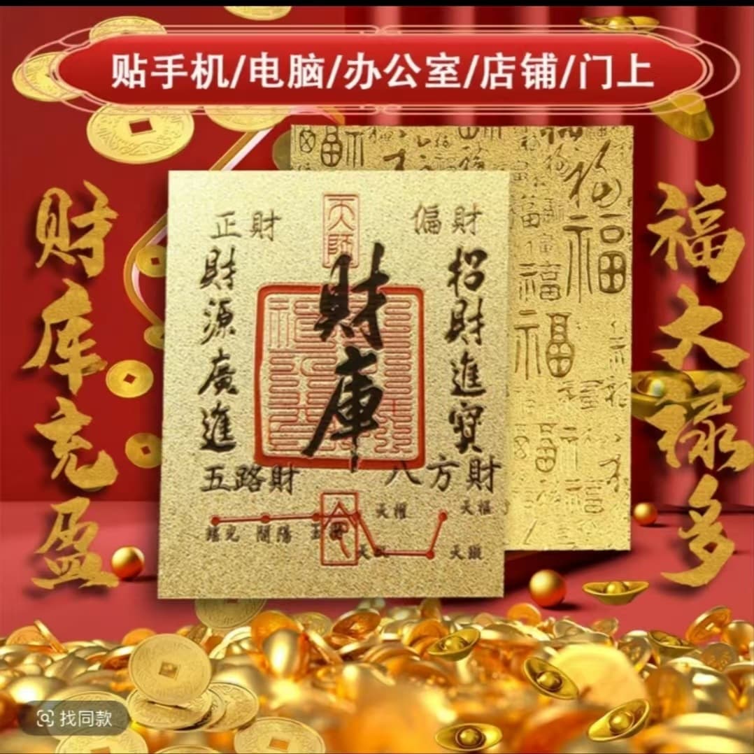 [Two for 9.9] 2025 Snake Year Hundred Blessings Wealth Stickers for Phone Wallets and Computers, Symbolizing Good Fortune, Portable