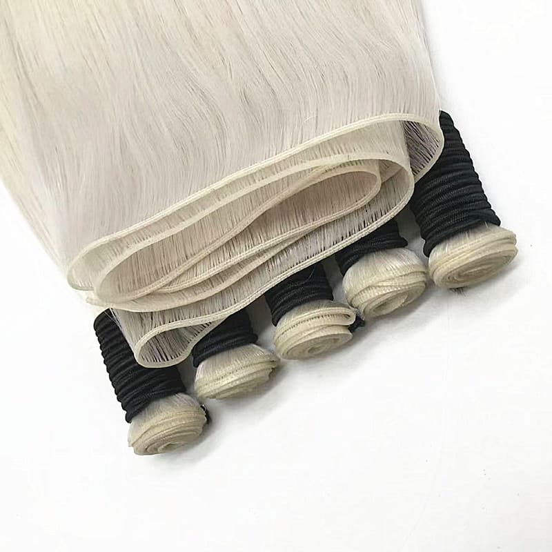 Genius hair curtain, second generation hand-woven curtain, fully hand-woven human hair, European and American foreign trade cross-border direct supply wig hair extensions
