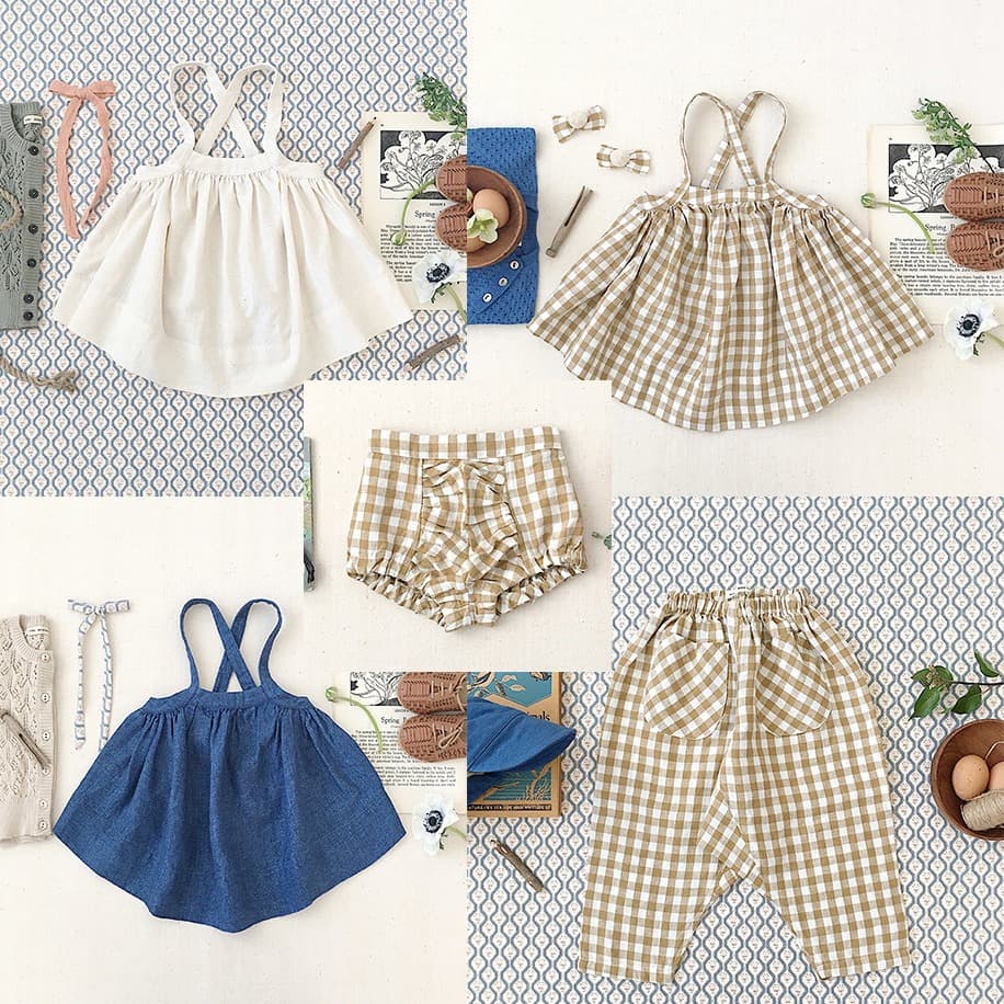 2021 Early Spring New SP Custom Dyed Girls' Versatile Loose Cute Style Pinafore Dress