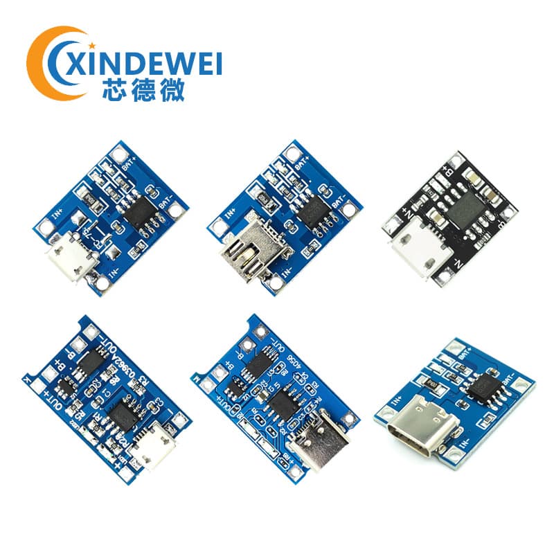 TP4056|18650 lithium battery 3.7v 3.6V 4.2V lithium battery charging board 1A overshoot and over-discharge protection