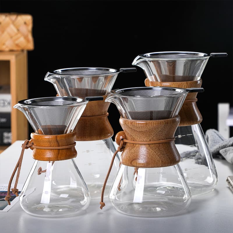Pour Over Coffee Set Coffee Machine Accessories Pour Over Coffee Maker Hand Grinder Coffee Filter Coffee Gift Box
