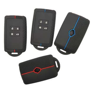 Silicone Car Key Case for Renault Koleos, Men and Women, Full Coverage, 4-Button Key Shell