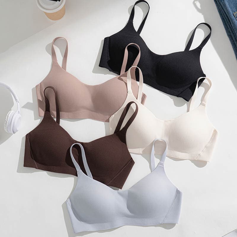 Seamless 3D Thin Bra for Small Busts, Summer Live Stream Direct Sales, Lightweight Comfort Backless Bra, Cross-Border Export