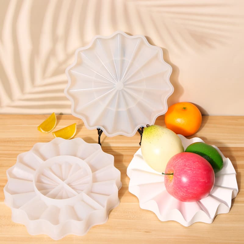 DIY wave drain tray silicone mold home INS wind plate silicone mold cross-border exclusive supply
