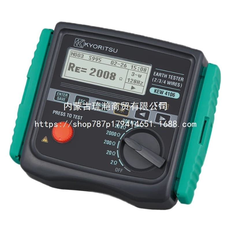 Japan KYORITSU KEW 4106 Ground Resistance Tester Resistance Meter Test