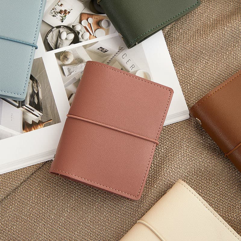 Mini leather m5 loose-leaf notebook strap with customizable inner core shell portable primary school student ledger