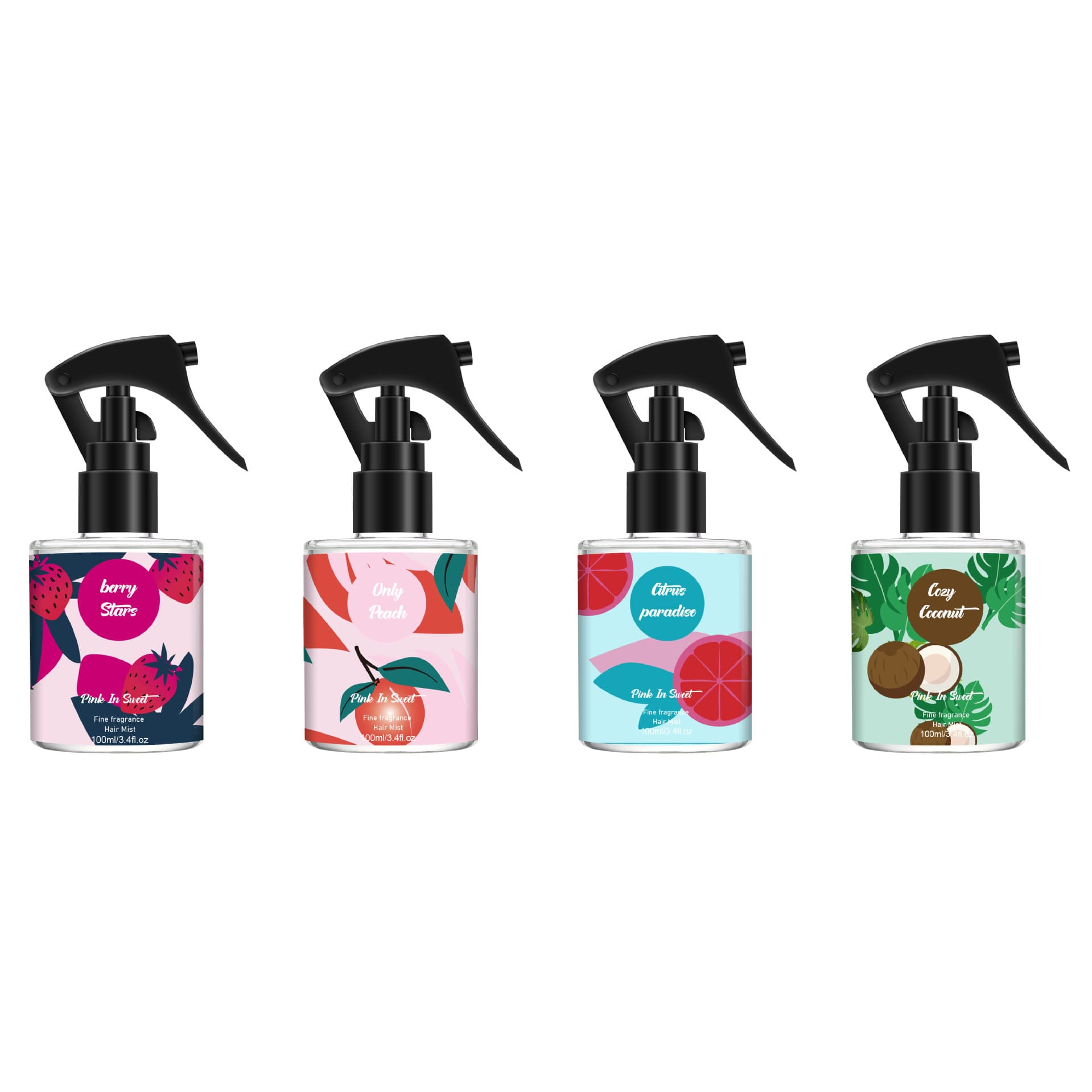 Cross-border New Hair Mist Perfume HairMist Fragrance Light Scent Body Spray Wholesale Fruity Notes