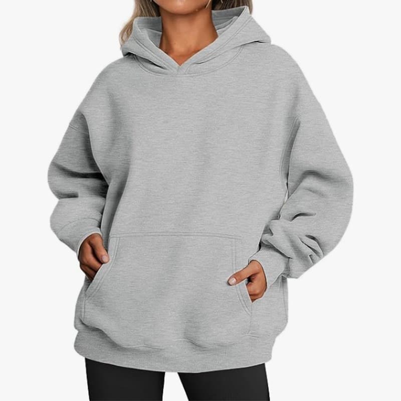 Amazon EU/US Cross-border E-commerce Independent Station Autumn/Winter New Women's Hoodie Casual Pocket Top