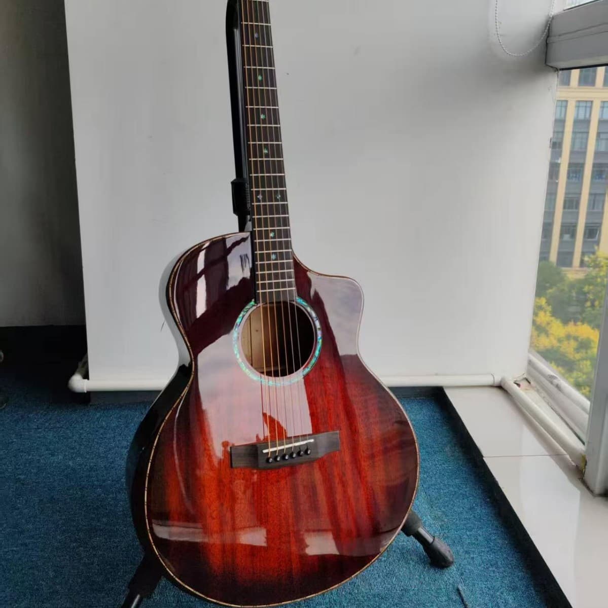 M Brand All Solid Guitar Spruce Mahogany All Solid Beginner Professional Grade Guitar Plucked String Instrument
