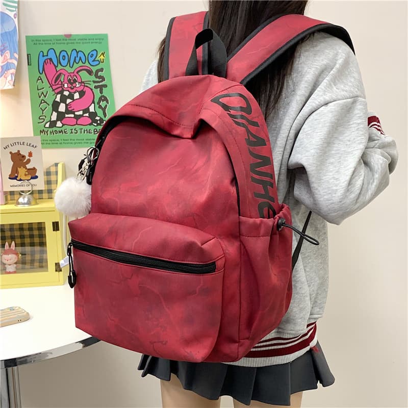 New INS Style Large Capacity Backpack Women Korean Version Minimalist Versatile Student Schoolbag Lightweight Casual Travel Backpack