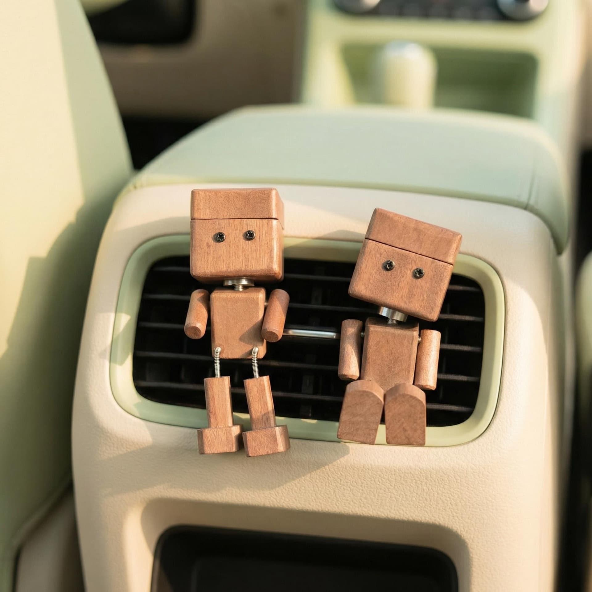 Car Aromatherapy Wooden Leg Shaking Robot Creative Fragrance Ornaments Air Vent Perfume Jewelry Car Supplies