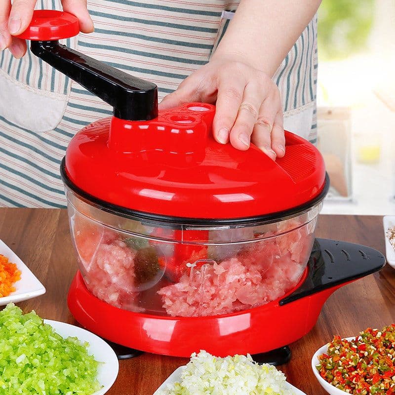 Manual meat grinder, household hand mixer, dumpling stuffing, minced vegetables, meat and vegetable cutting machine, kitchen supplies
