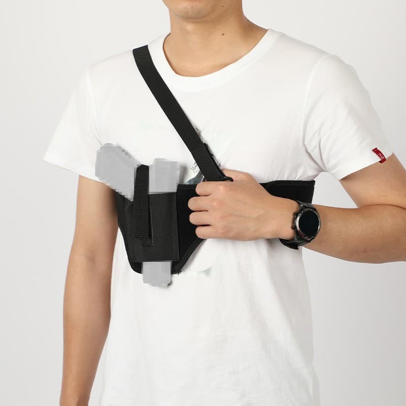 In Stock Ambidextrous Crossbody Underarm Holster Concealed Elastic Sport Waistband Tactical Hidden Quick-Draw Holster