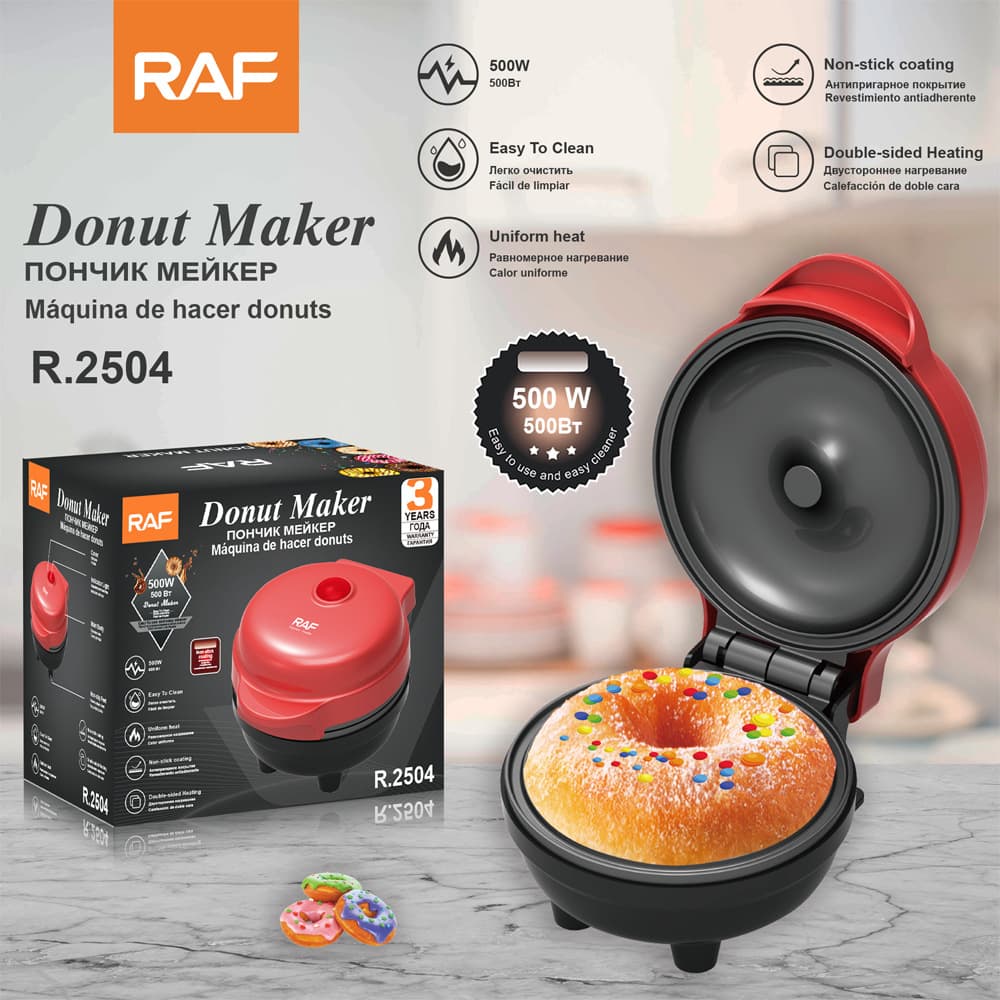 RAF European standard cross-border household donut machine breakfast machine donut machine single hole donut cake machine round cake machine