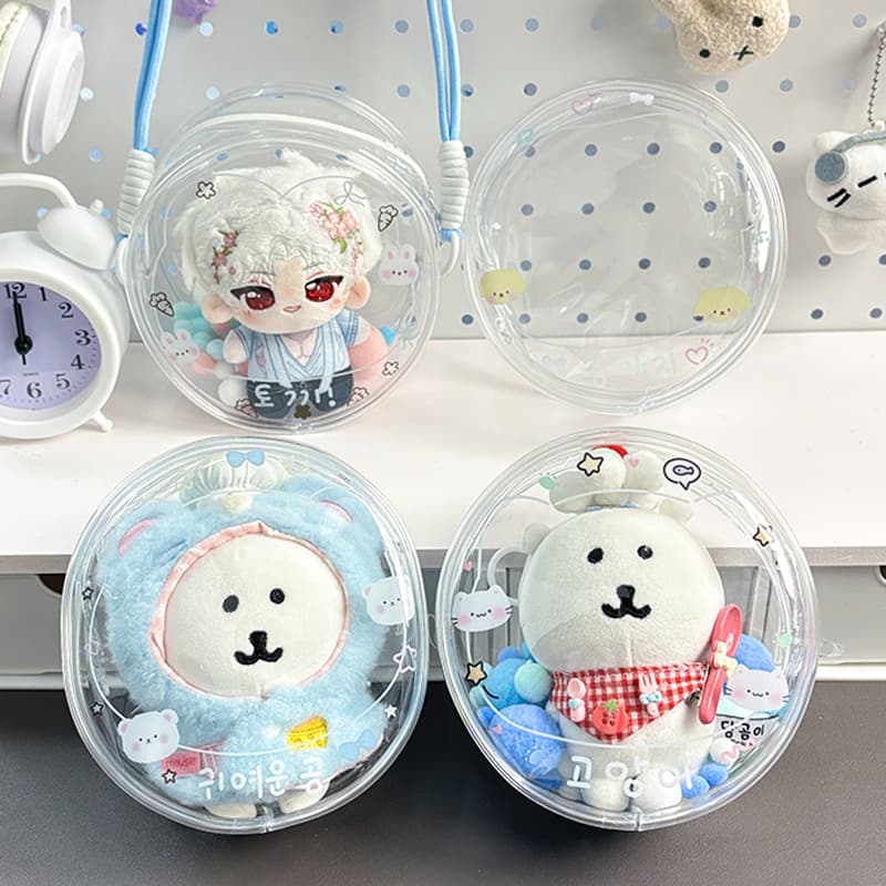 Meilixiong Original Doll Bag Ins 13cm Doll Use 14*14cm Round Doll Bag Storage Dustproof Special Outdoor Pendant
