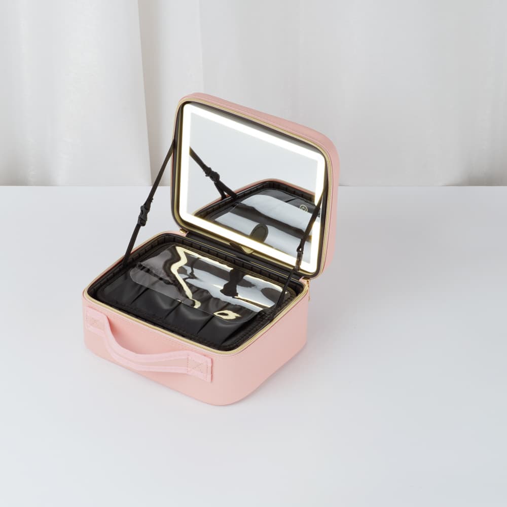 Xinmei | Professional cosmetic bag with light portable LED large capacity bridal makeup artist tool makeup bag