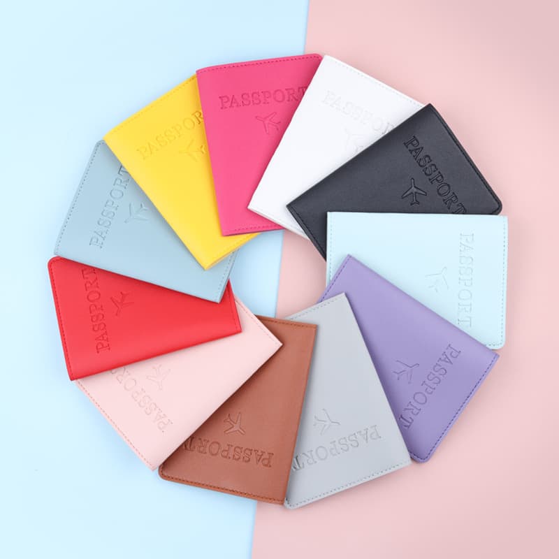 Business Travel Passport Holder RFID Passport Cover Protector Wholesale Document Case Factory Stock Card Sleeve