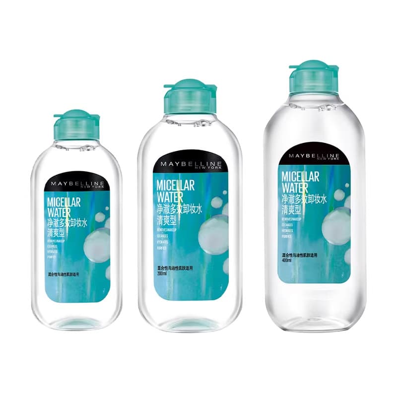 Maybelline Eye & Lip Makeup Remover, Purifying Multi-Effect Cleansing Water, Refreshing Formula, Soothing Deep Cleansing, Gentle Makeup Removal, Authentic