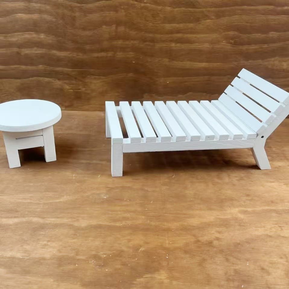Newborn photography photography props beach chair set infant photography photography props lounge chair coffee table props