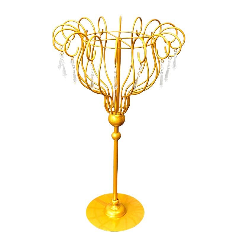 Iron Art Table Flower Vase for Wedding Stage Aisle Decoration, Hotel Restaurant Table Centerpiece