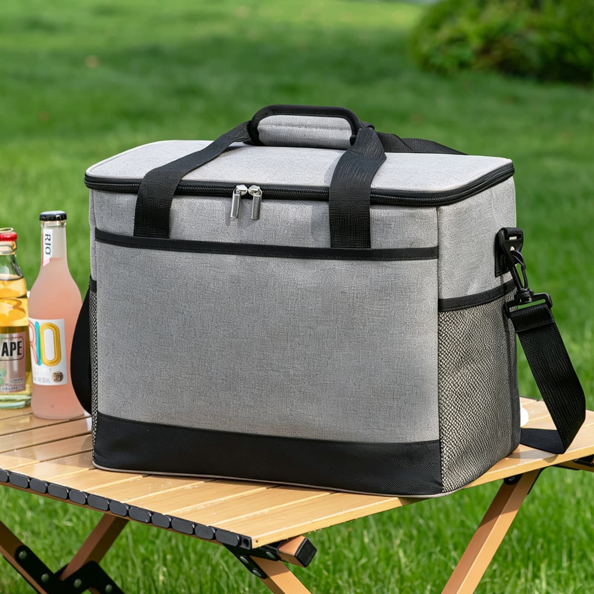Amazon Hot Selling Insulated Bag, Large Capacity Fresh Food Outdoor Cooler Bag for Camping Car Insulated Box