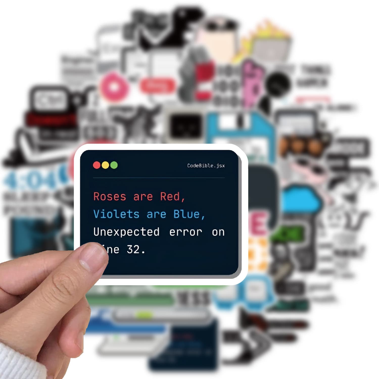 50pcs/set Retro Programmer MEME Series Stickers Graffiti DIY Skateboard Laptop Waterproof Stickers Wholesale