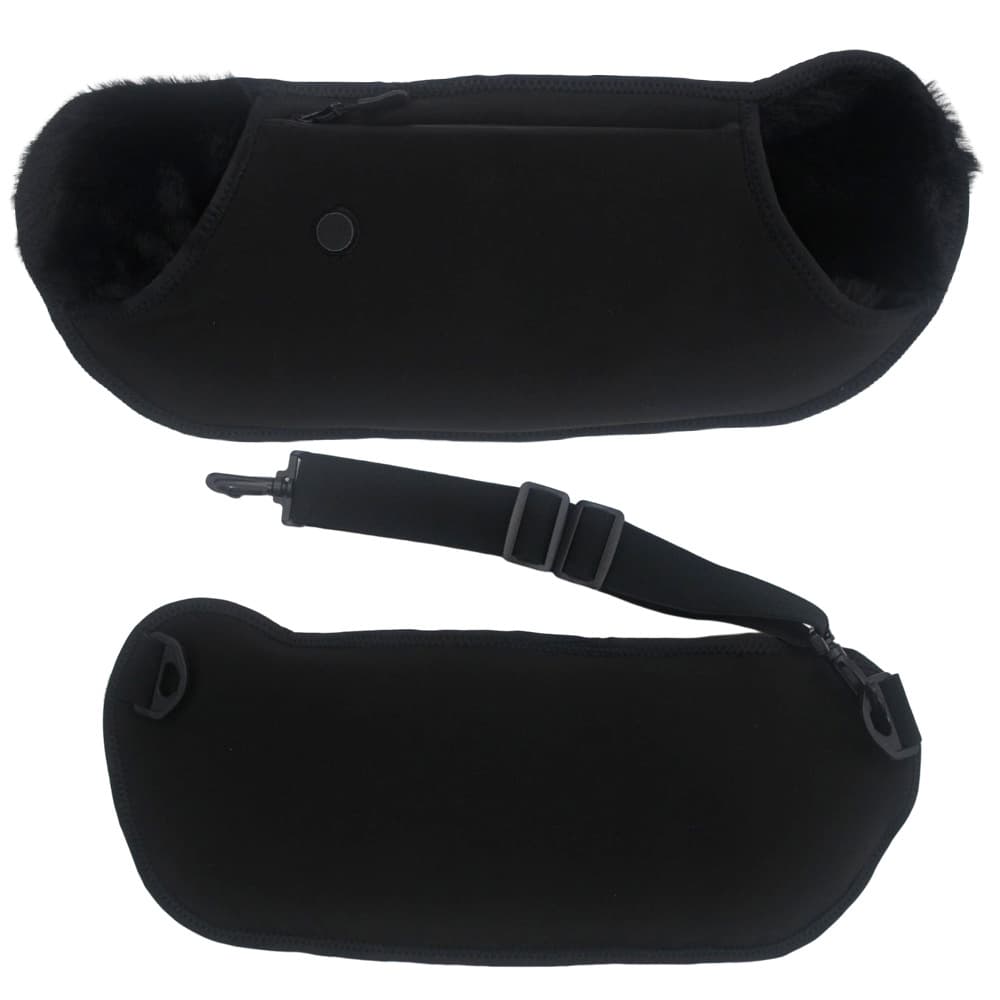 USB Rechargeable Heated Double-Hand Pillow with Neck Strap, Warm Hand Warmer, Plush Heating Pad