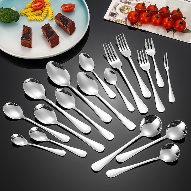 304 Stainless Steel Cutlery Set - Creative Long-Handle Dessert Spoons, Cross-border Wholesale Western Steak Utensils