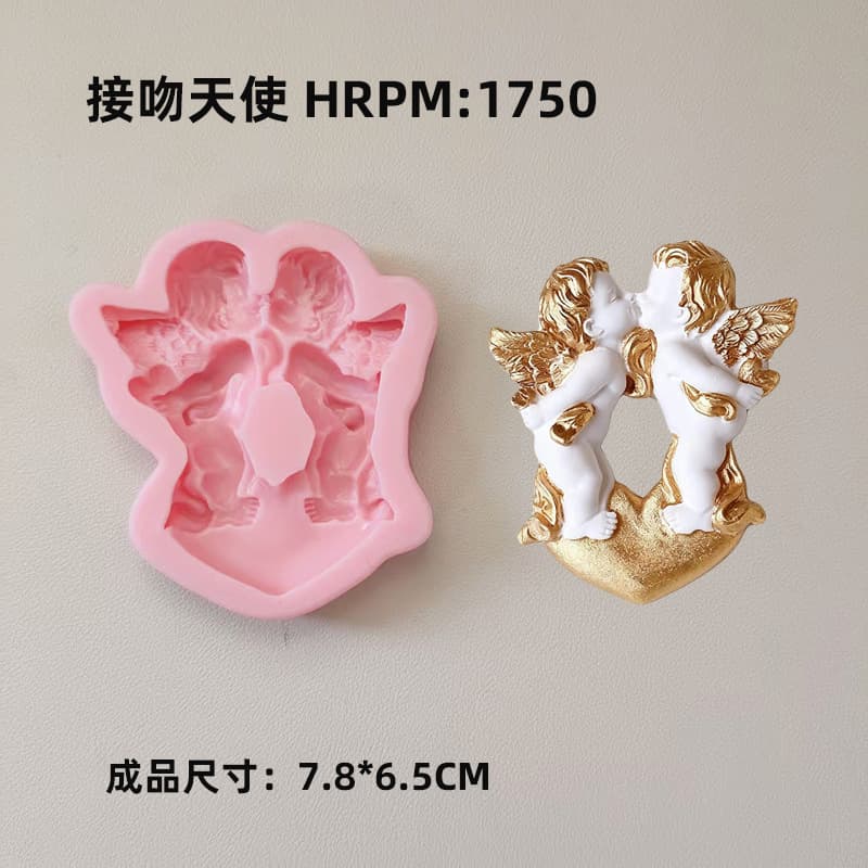 DIY Fondant Chocolate Angel Silicone Mold Cupid Angel Wings Aromatherapy Candle Epoxy Resin Material Tool