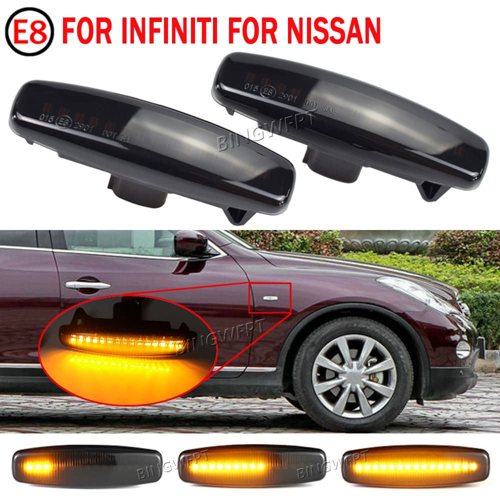 Compatible with Infiniti Q40 Nissan Murano Pathfinder Fender Side Marker Light Turn Signal Light