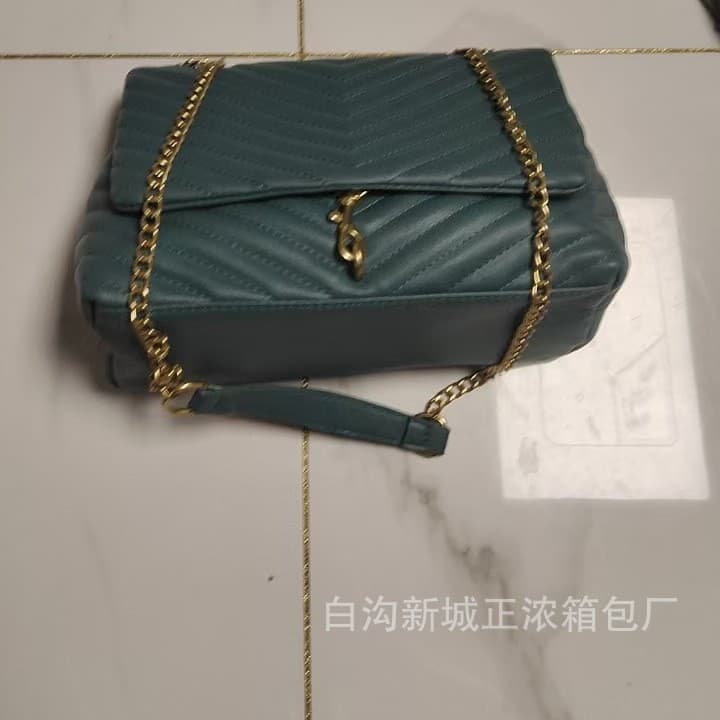 European and American Retro Handbag for Women 2024 New Trendy Fashion Diamond Quilted Chain Bag Small Fragrance Style Minimalist Shoulder Crossbody Bag