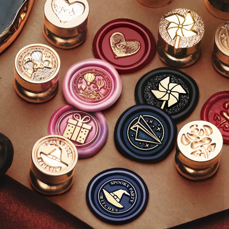 1.5cm Mini Hand Account Series Fire Paint Seal Head Small Size Beanie Seal Engraving Brass Head Wholesale