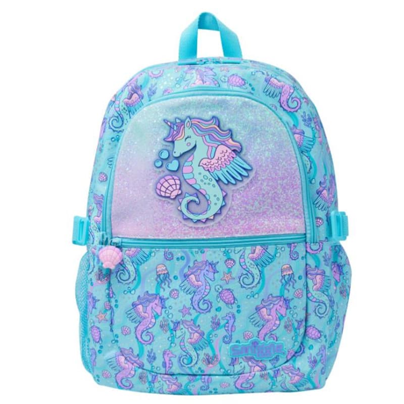 Smiggle My World Gold Heart Unicorn Superhero Set Backpack Pencil Case Lunch Bag Gift