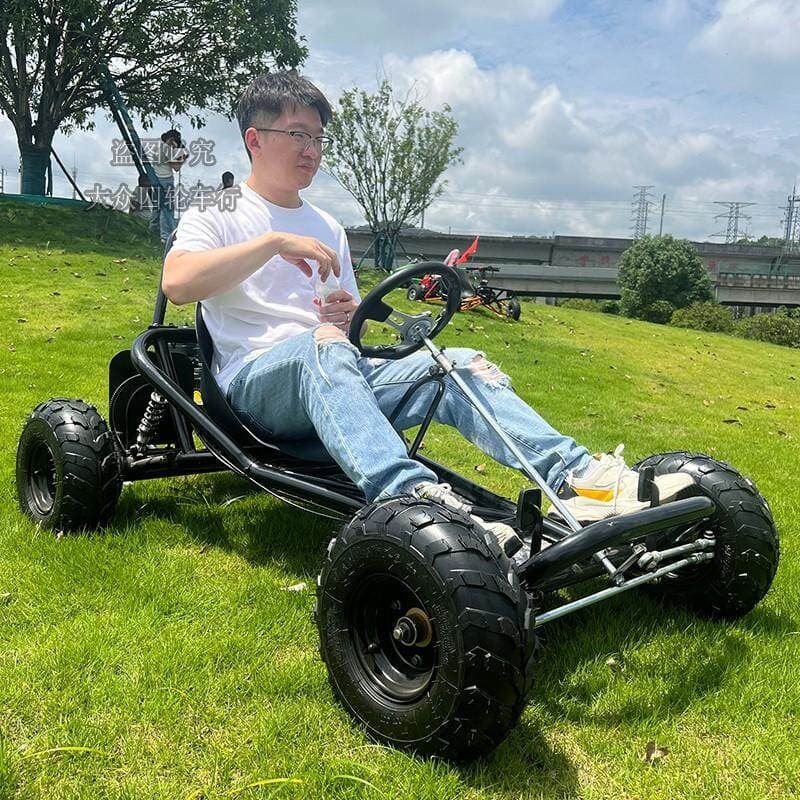 168CC Modified Four-Wheel Drift Go-Kart Single-Seat Motorcycle Off-Road Sand Buggy Track Racing Car
