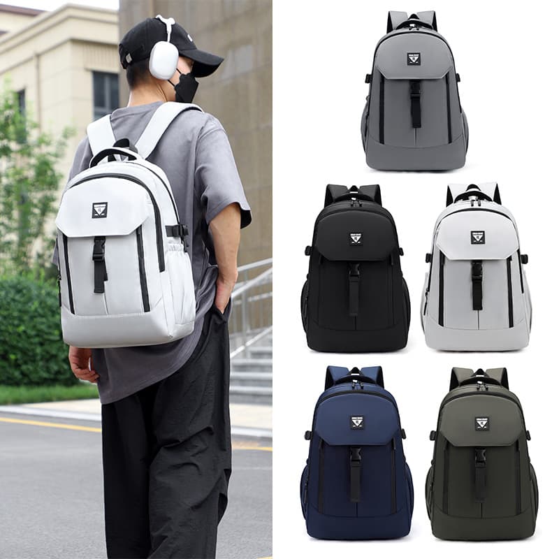 School bag cross-border trend backpack men's new season casual travel backpack junior high school college student school bag commuting