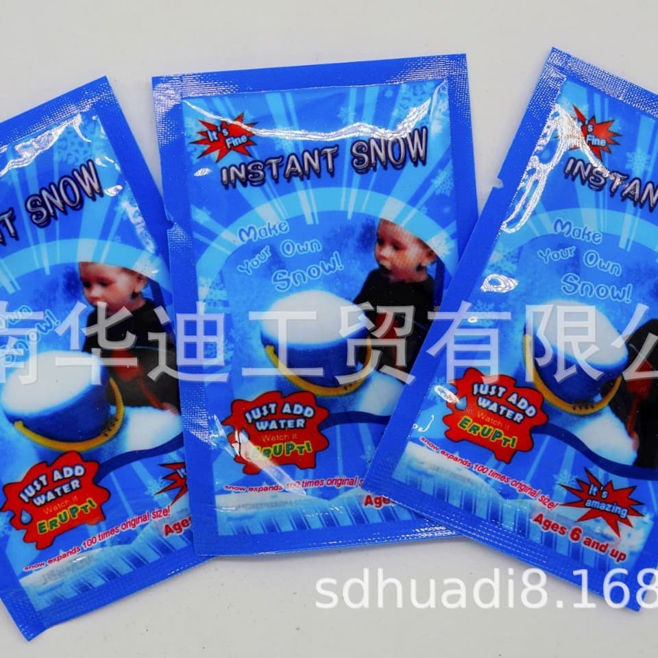 Cross-border, Amazon Sourcing, 8g Bagged - High Expansion Premium Artificial Snow/Fake Snow for Christmas and Magic Use