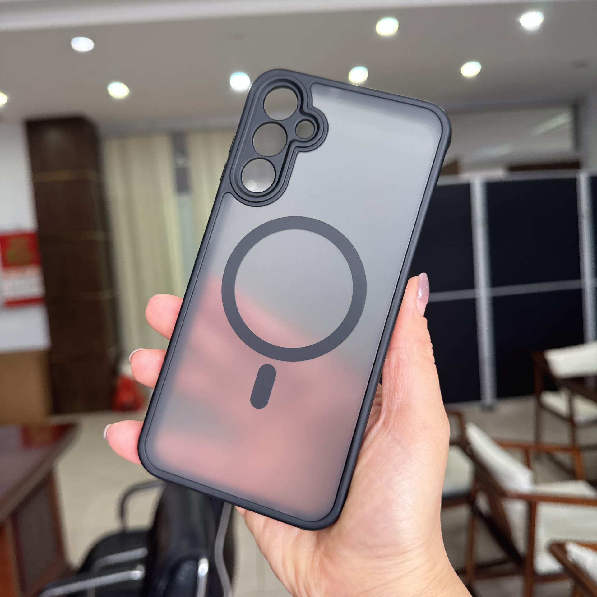Compatible with Samsung A18 Soft-Touch Magnetic Phone Case Samsung S26FE Drop-Resistant Dirt-Resistant Protective Cover A27