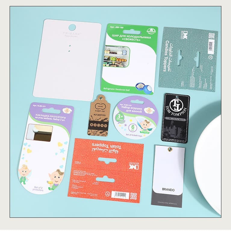 Blister Card Hang Tag Small Batch Airplane Hole Folded Card Toy Hardware Card Header Card Back Card Printing
