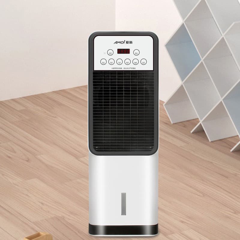 Portable Evaporative Air Cooler Tower Fan, Home Use Cooling and Heating, Bladeless Fan with Water and Ice
