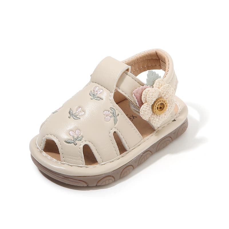 [Store Best Seller] Summer Baby Squeaky Sandals Breathable Soft Sole Walking Shoes for Toddler Girls