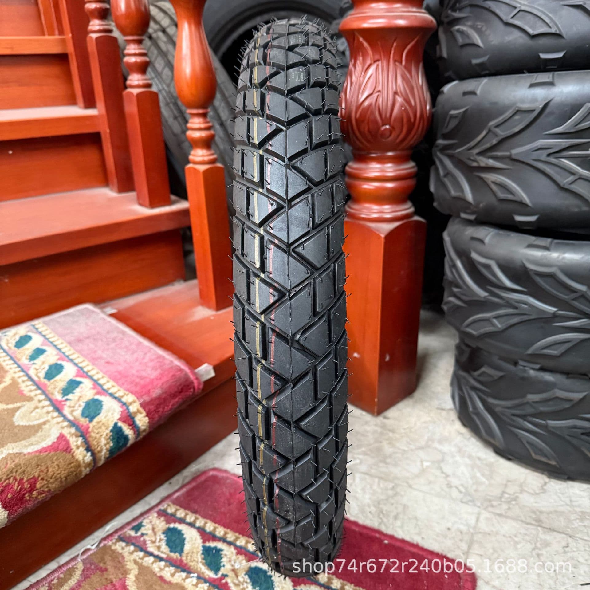 Factory Direct Motorcycle Tire 80/100-19 Thickened Anti-Slip Wear-Resistant Outer Tire