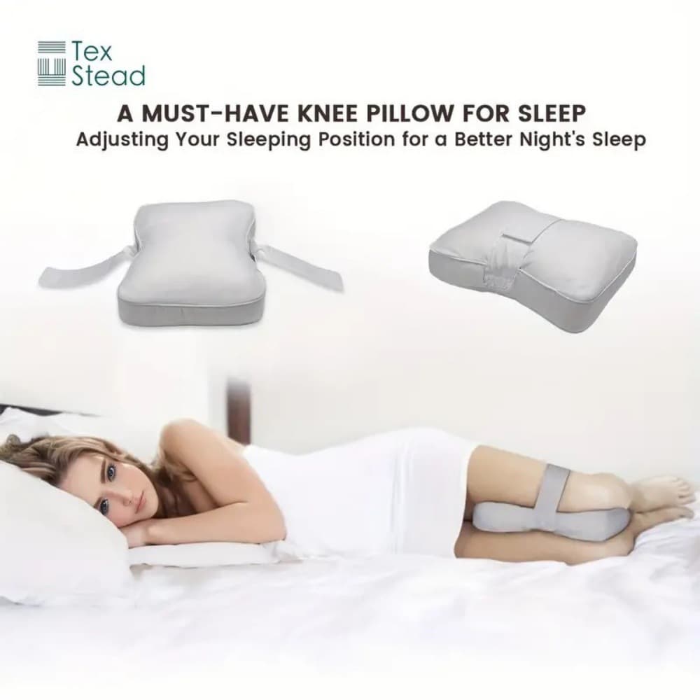 Cross-Border Hot Selling Hotel PP Cotton Pillow Core Knee Pillow for Pregnant Women Foot Cushion Pillow Knee Protection Pillow with Fixed Leg Clip Slow Rebound