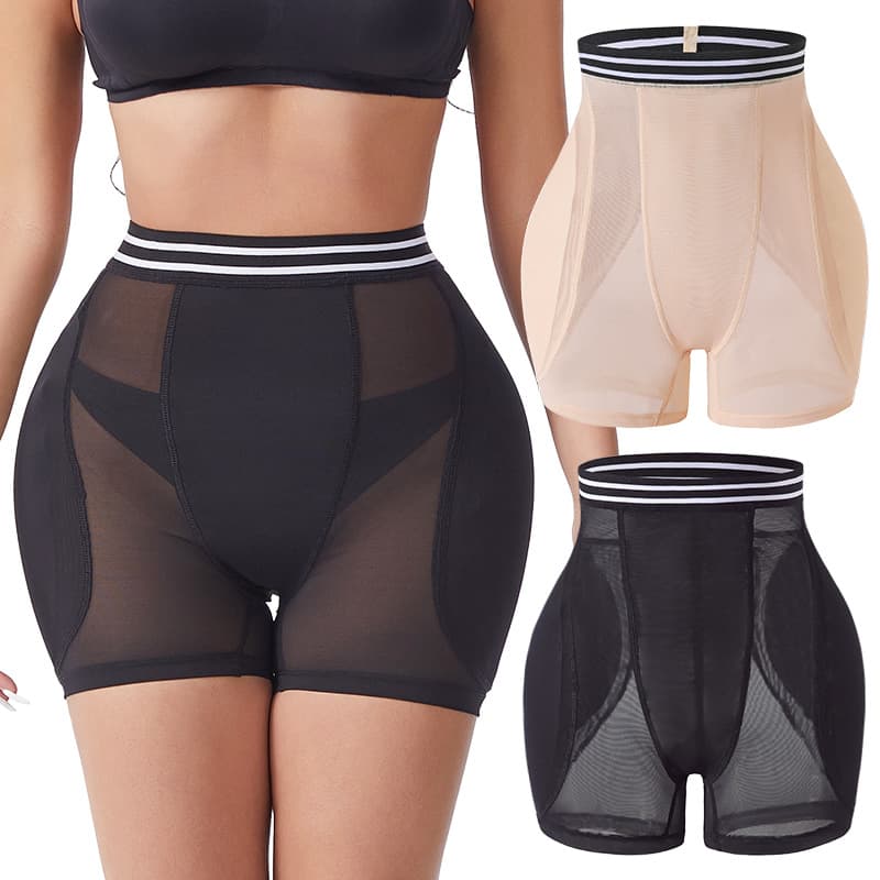 High-Waist Tummy Control Butt Lifter Pants for Women, Hip Enhancer with Breathable Mesh Double-Layer Shapewear