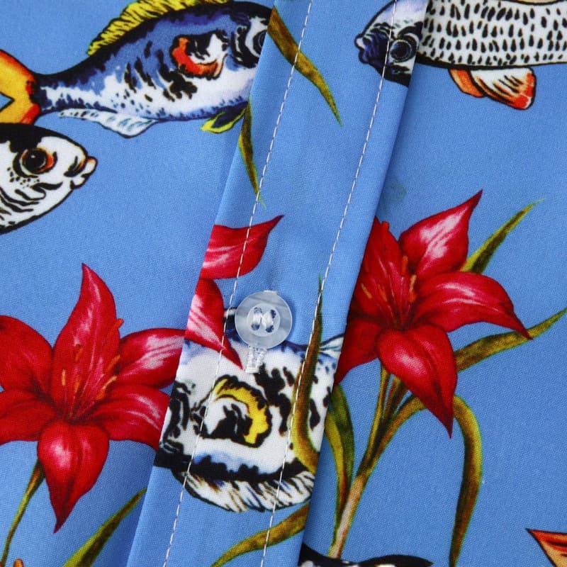 Foreign Trade 2024 Summer New Street Fashion Youth Shirt Digital 3 Print Short Sleeve Shirt