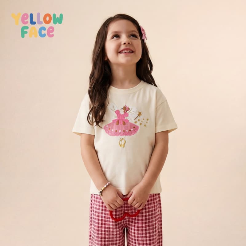 2026 Summer Girls T-Shirt European and American Style Children's Ballet Fairy Embroidered Sports Sweater Knit Round Neck Pullover Top