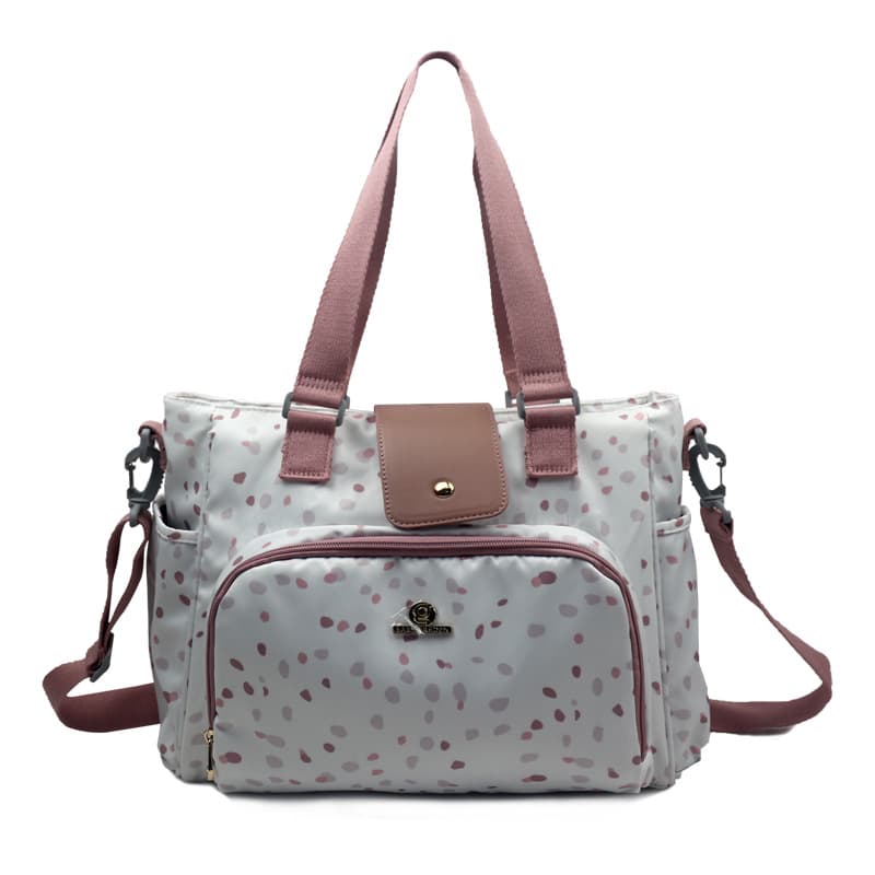Cross-Border Multi-Function Bag for Mom with Built-In Insulated Bottle and Cup Holder, Shoulder Bag for Travel and Baby Essentials Storage
