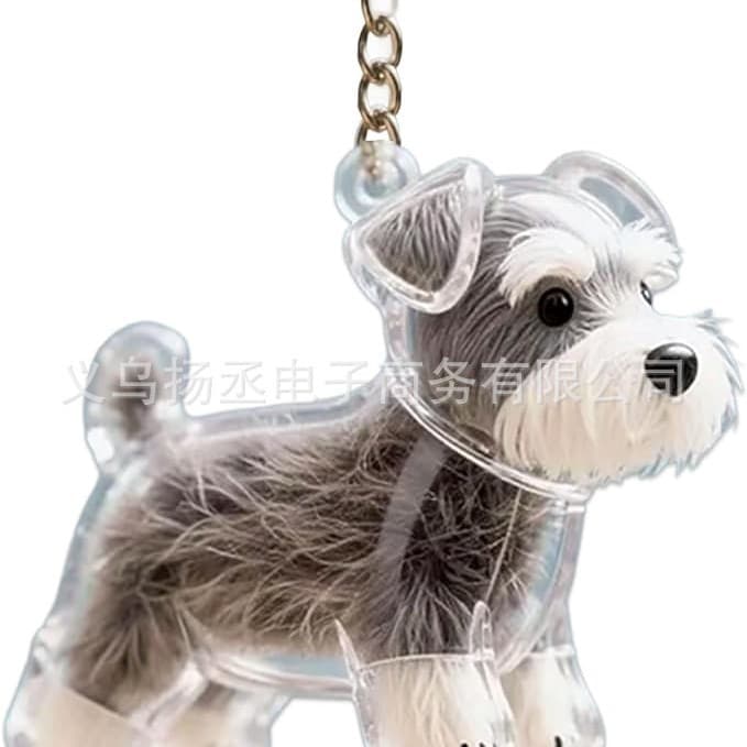 Keychain for collecting cat and dog hair